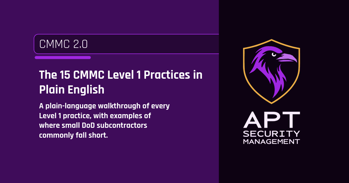 The 15 CMMC Level 1 Requirements in Plain English
